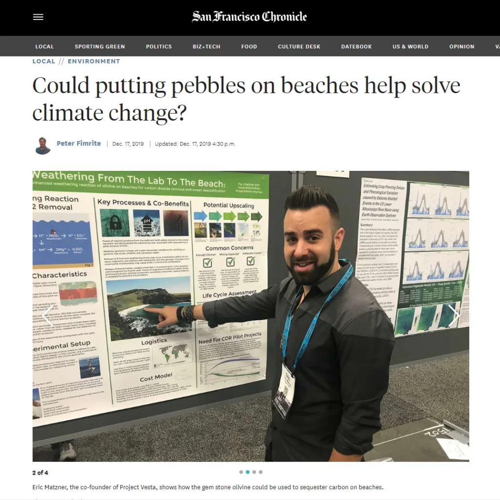 San Francisco Chronicle coverage of Project Vesta