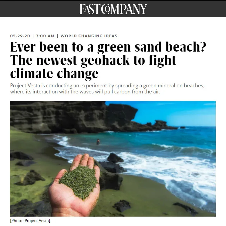 Fast Company coverage of Project Vesta